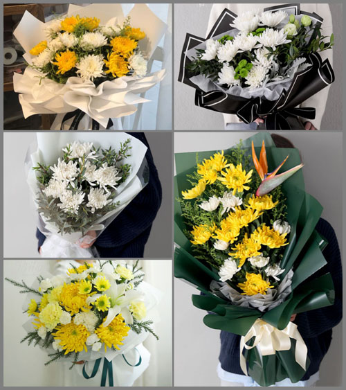 广东江门市蓬江区棠下镇弓田村白事花束代送